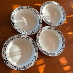 Dansk Lillihaven Rim Soup Bowls (4)